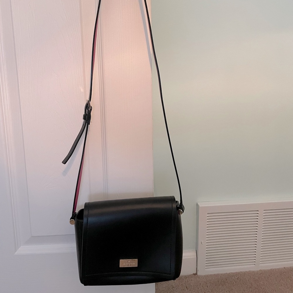 Kate Spade black w/ pink accent pink bag